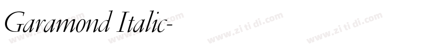 Garamond Italic字体转换 Garamond Italic字体转换